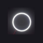 Led rings, angel eyes, 24 leds smd 3528, white color, 80 mm ring diameter, set of 2 pieces